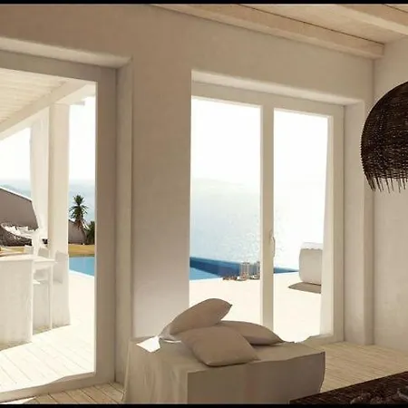 Luxury Mykonos Aegean Blue Private Pool Kastro Вилла