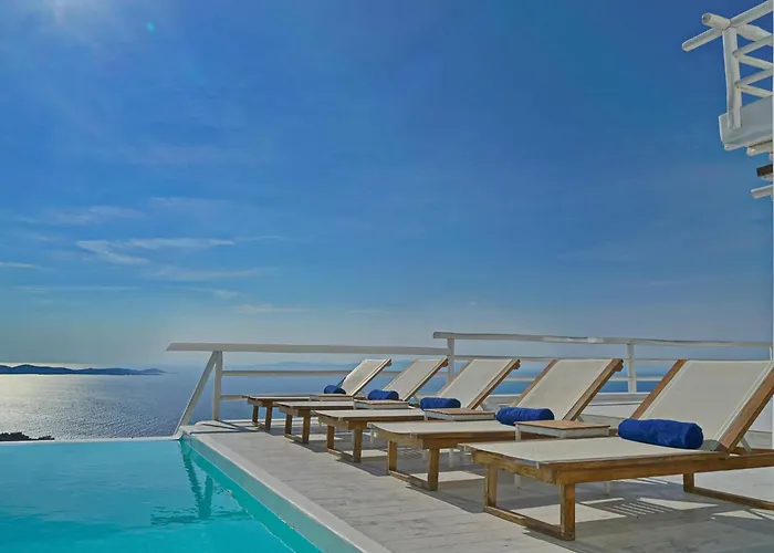 Villa Villa Aetherion Mykonos 9 Bedrooms Infinity Pool Sea Views *