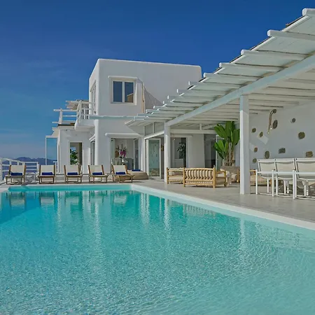 빌라 Villa Aetherion Mykonos 9 Bedrooms Infinity Pool Sea Views *
