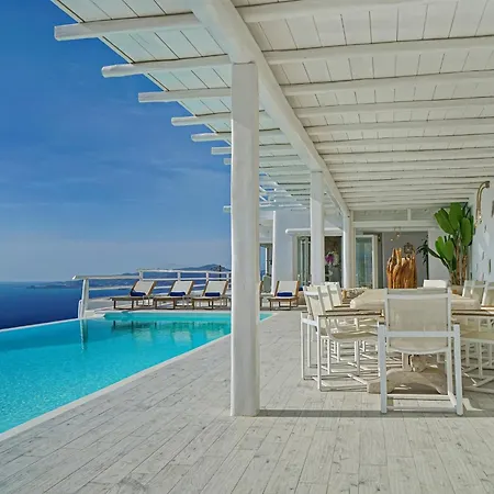 Villa Aetherion Mykonos 9 Bedrooms Infinity Pool Sea Views Fanári