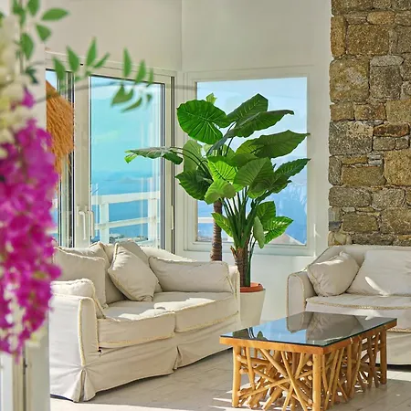 Villa Aetherion Mykonos 9 Bedrooms Infinity Pool Sea Views Fanári