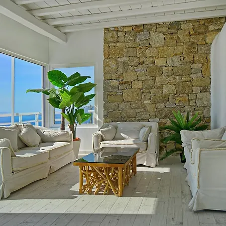 Aetherion Mykonos 9 Bedrooms Infinity Pool Sea Views Villa Fanári