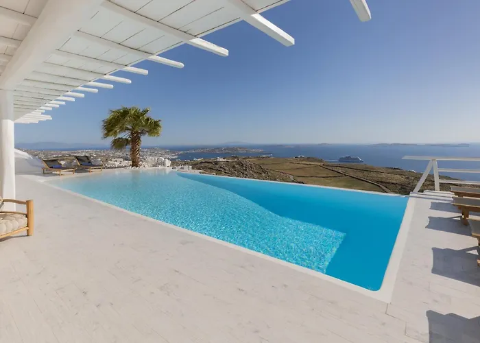 Villa Aetherion Mykonos 9 Bedrooms Infinity Pool Sea Views