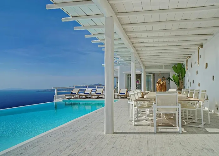 Villa Aetherion Mykonos 9 Bedrooms Infinity Pool Sea Views Φανάρι