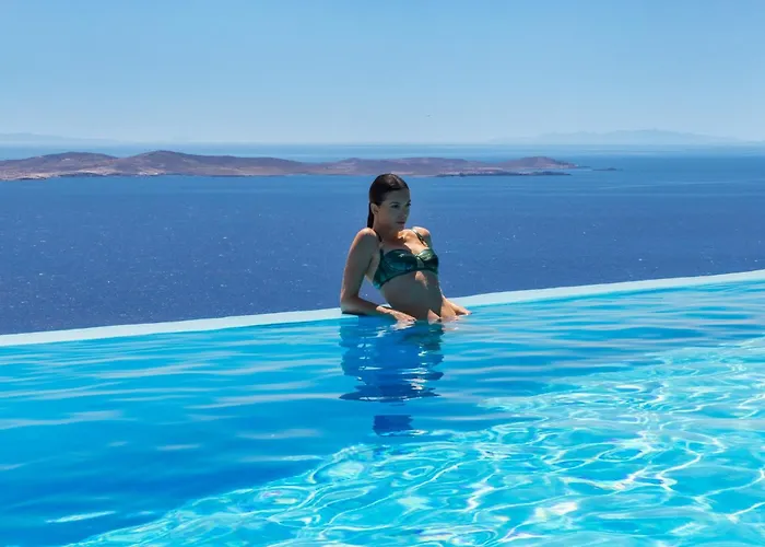 Luxury Mykonos Villa Aegean Blue Villa Private Pool Kastro