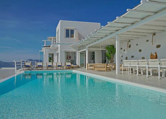 Villa Luxury Mykonos Villa Aegean Blue Villa Private Pool Kastro *