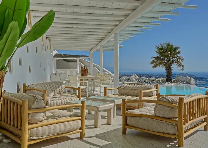 Villa Aetherion Mykonos 9 Bedrooms Infinity Pool Sea Views * Φανάρι