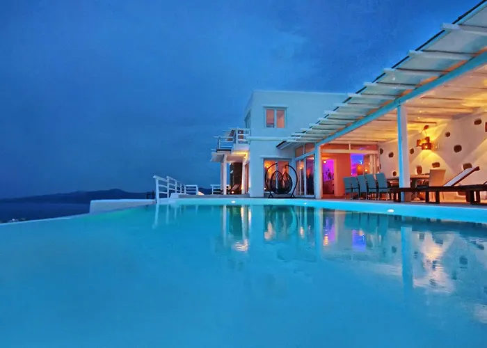 Luxury Mykonos Villa Aegean Blue Villa Private Pool Kastro Villa