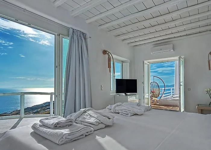 Villa Aetherion Mykonos 9 Bedrooms Infinity Pool Sea Views Βίλα Φανάρι