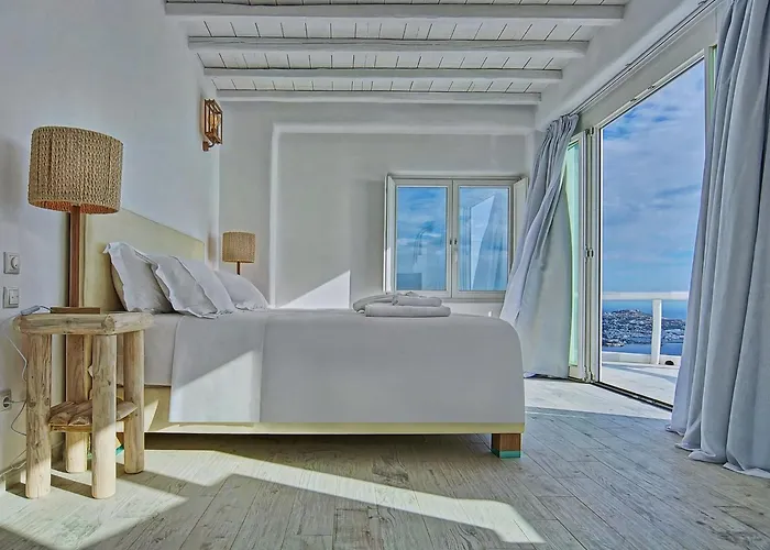 Βίλα Villa Aetherion Mykonos 9 Bedrooms Infinity Pool Sea Views Φανάρι