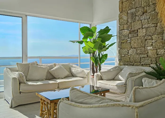 Villa Villa Aetherion Mykonos 9 Bedrooms Infinity Pool Sea Views